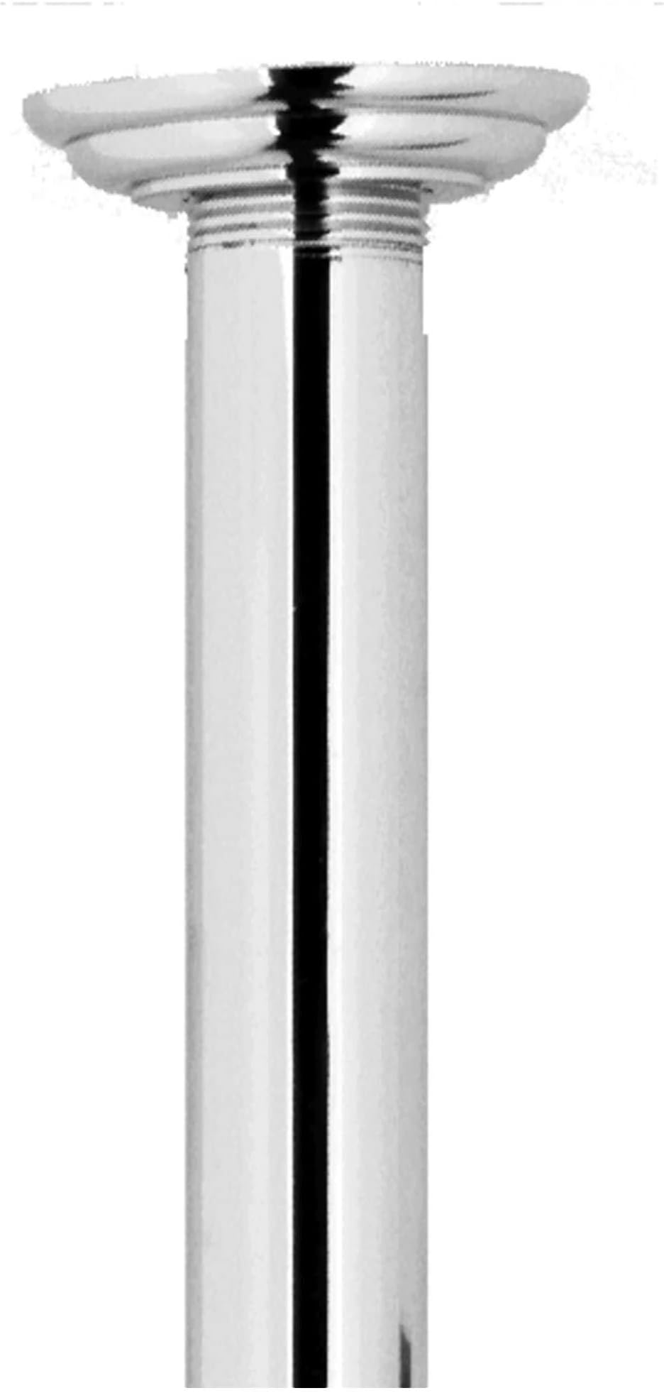 517-2 2" x 1/2" Solid Brass Nipple and Escutcheon for Ceiling Moun, Polished Chrome