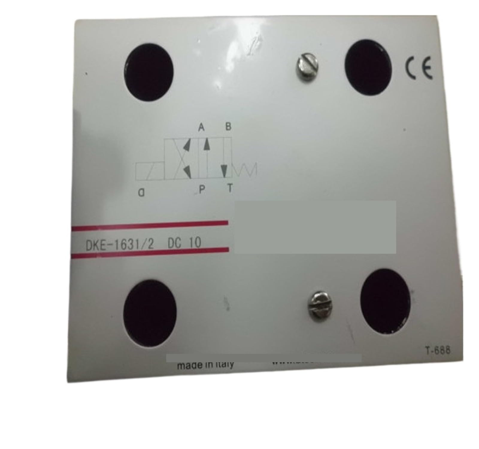 Électrovanne hydraulique DKE-1631/2 DC 10 évite les pertes de pression