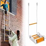 13 FT Échelle d'évacuation pour 2 Histoire Homes, Anti-dérapant Échelle d'urgence Déploiement rapide Échaud d'évacuation avec anti-débris, Echelle de fenêtre portable pour 2 Histoire Maisons, balcons et rails