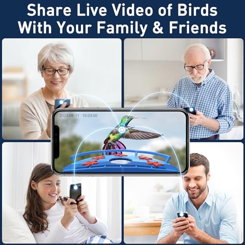 image for BirdDock Hummingbird Feeder Camera with Solar Panel, Smart Bird Feeder