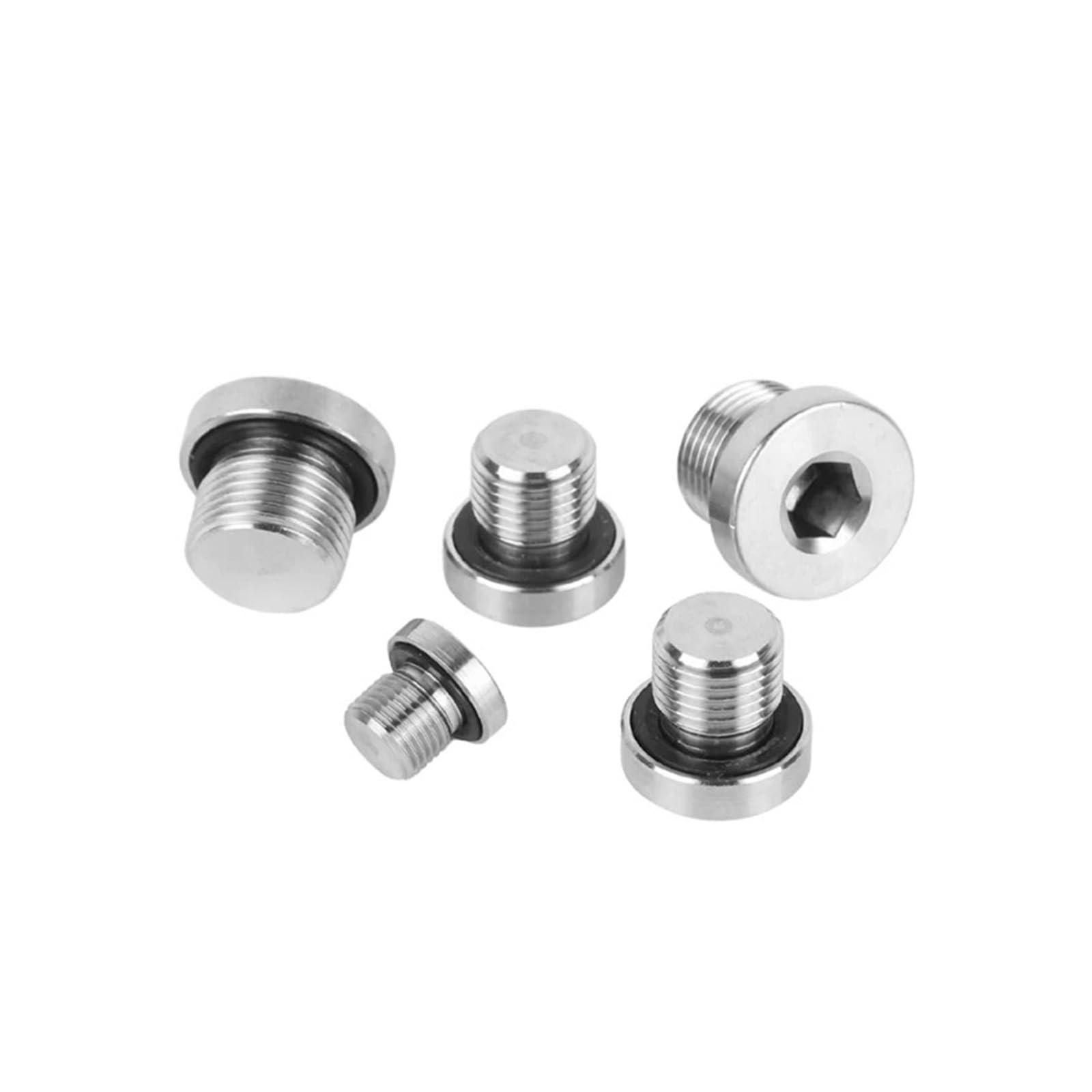 ICXLPMC 1pc Metric Male Thread 304 Stainless Steel Hex Socket ED Sealing Ring Flange Inner Hexagon Bolt Oil Water Pipe Fitting(M18x1.5) ICXLPMC