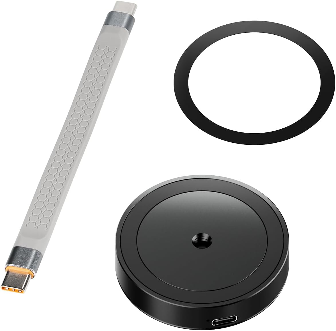 BGNing M.2 2230 NVMe SSD Enclosure,10Gbps USB-C-Interface 3.1 Gen2 for Magnetic Cell Phone Devices Accessory (with Data Cable)