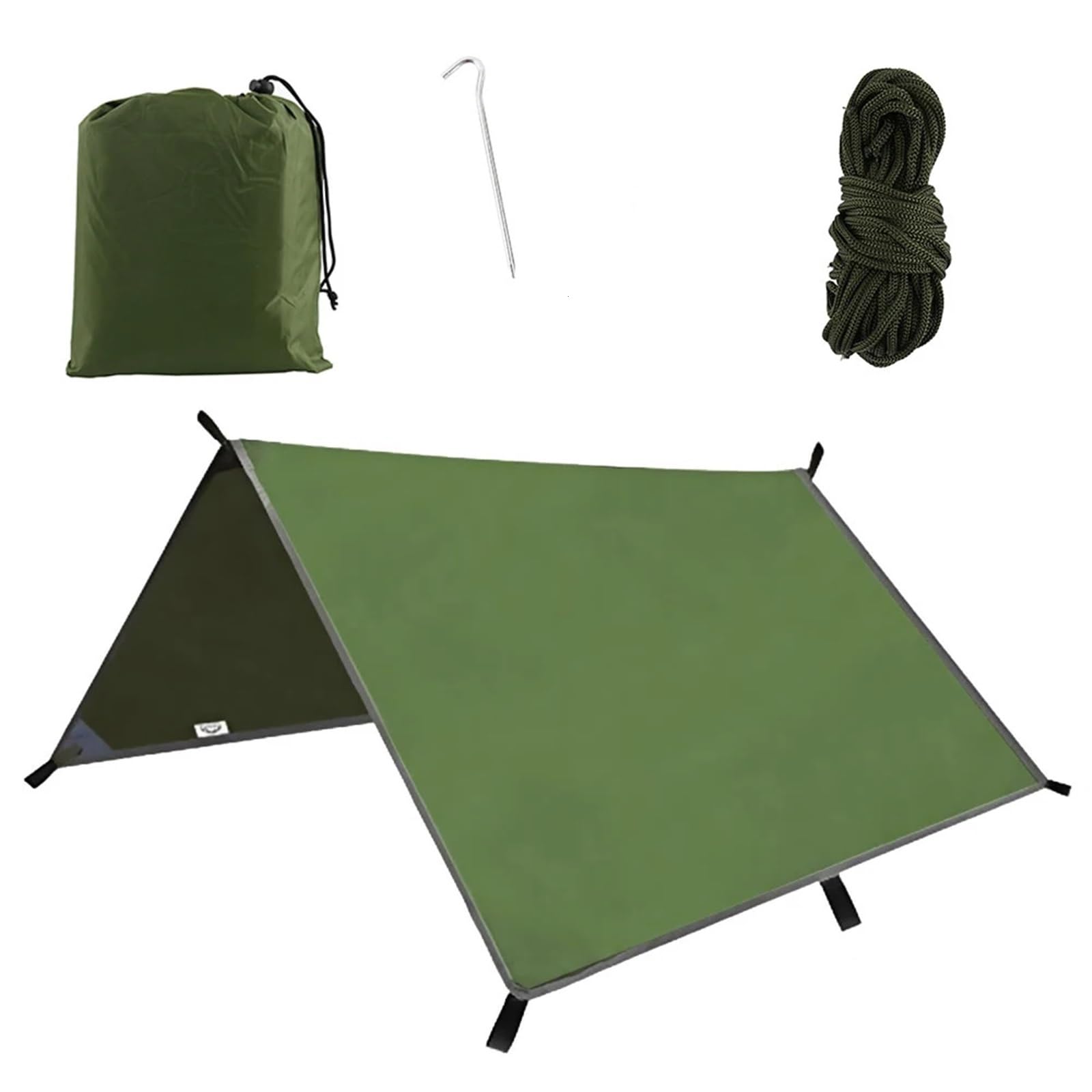 3x3m Awning Waterproof Sun Shelter Tent Tarp For Beach Shade Outdoor Camping Hammock Rain Fly Ultralight UV Garden Canopy