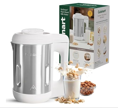 NutSmart™ de Cuisinart – Machine à Lait Végétal Sans Effort 1,2 L &amp; Appareil à Boissons Végétales MYBOTV | Lait d’Amande, d’Avoine, de Soja, de Riz, de Noix | 100% Naturel, Rapide &amp; Multifonction