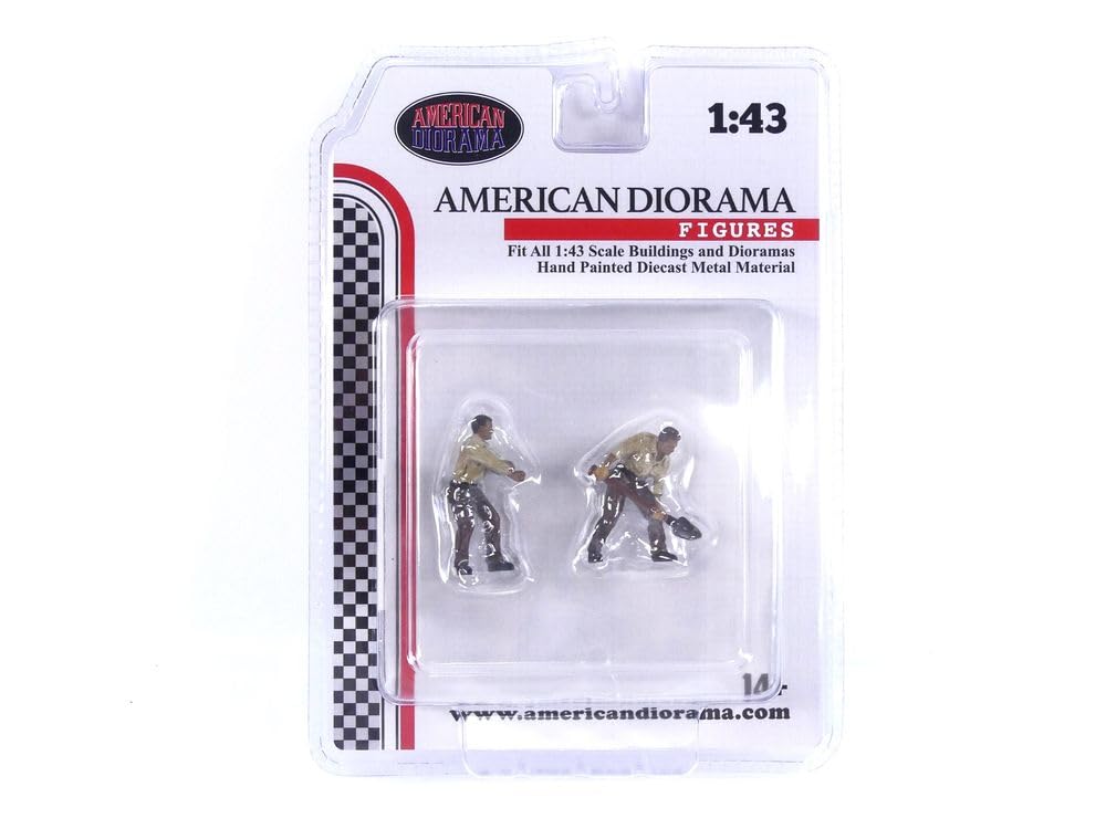 American Diorama 4X4 Mechanics 2 Piece Diecast Figure Set 2 for 1/43 Scale Models