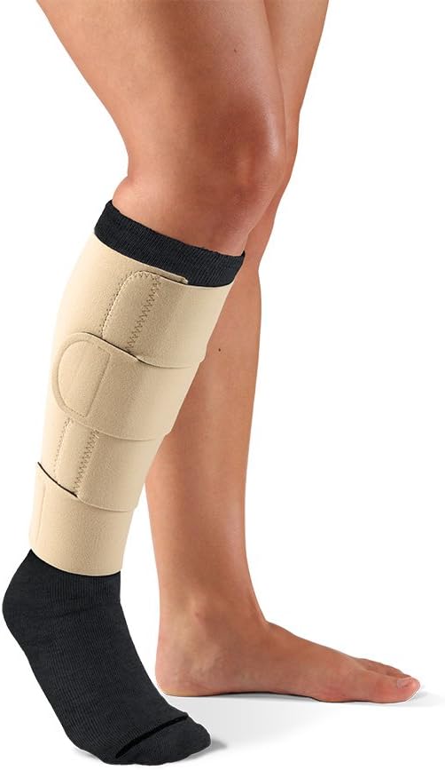 SIGVARIS COMPREFLEX LITE Below Knee Regular Length W/10-15 mmHg Socks; Low Stretch (Large, Beige)