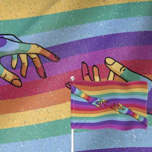 Drapeau transgenre gay lesbienne LGBT aux couleurs vives de la fierté