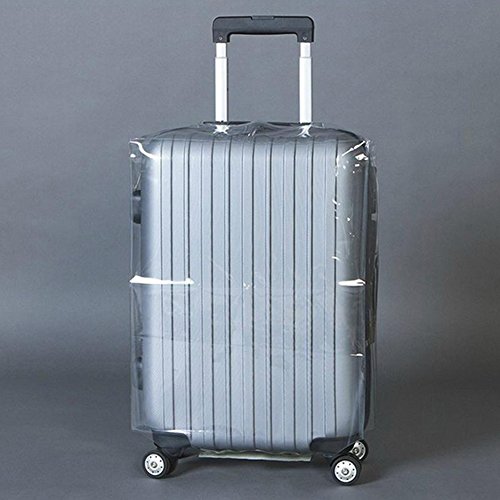 Behavetw Housse de protection pour valise à roulettes en PVC transparent 20/22/24/26/28, Housse de bagages étanche anti-rayures, 20inch, 20inch