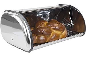 Home Basics Stainless Steel Bread Keeper