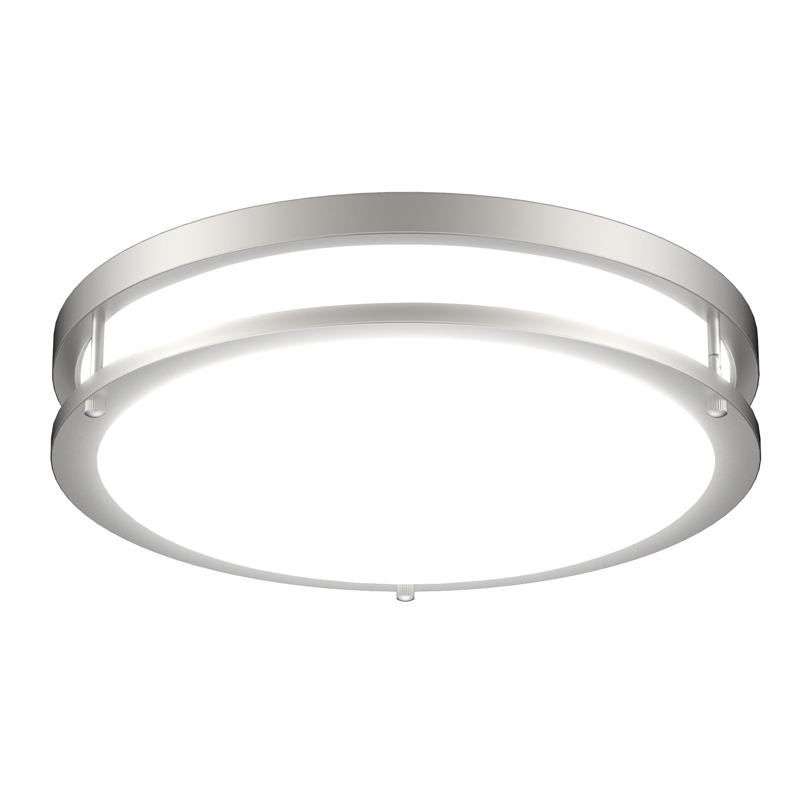 E ENERGETIC LIGHTING 10 Inch LED Flush Mount Ceiling Light Fixture, 5000K Daylight White, Dimmable Ceiling Light for Bedroom, Kitchen, 20W 1200LM, ETL Listed