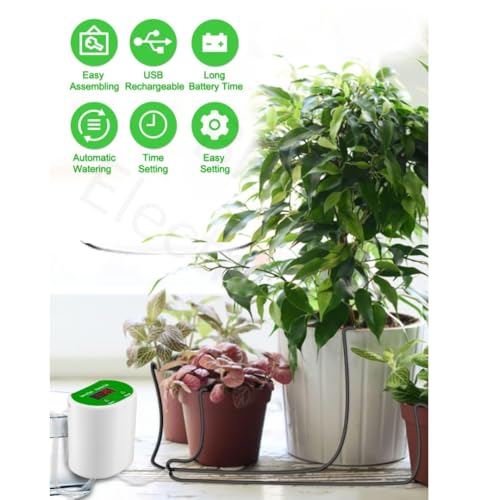 Image of Blackt Electrotech BT29ADI Plant Watering System, USB Rechargeable, 12 Indoor Plants, Automatic Timer (2)