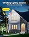 FALOVE Solar Spot Lights Outdoor Waterproof for Flag, Palm Tree, Pole, Sign, Statue, Mailbox, Bright LED Outside Landscape Flood Spotlights for Accent Uplighting Yard, Garden, House, Backyard, Patio