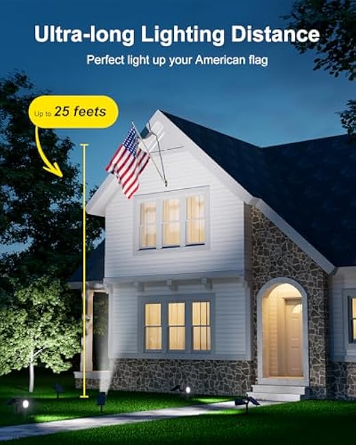 Solar Spot Lights Bright LED Flood Spotlights