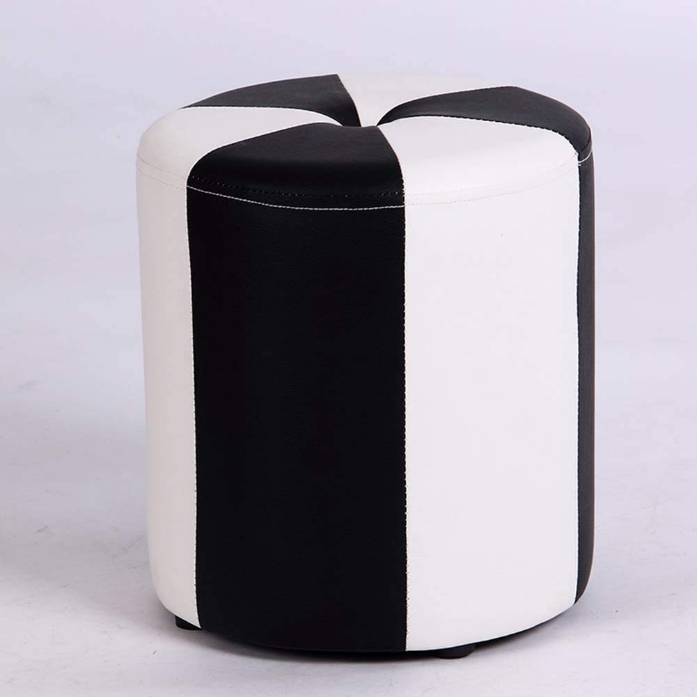 Tabouret à langer et repose-pieds rond pour chambre et salon