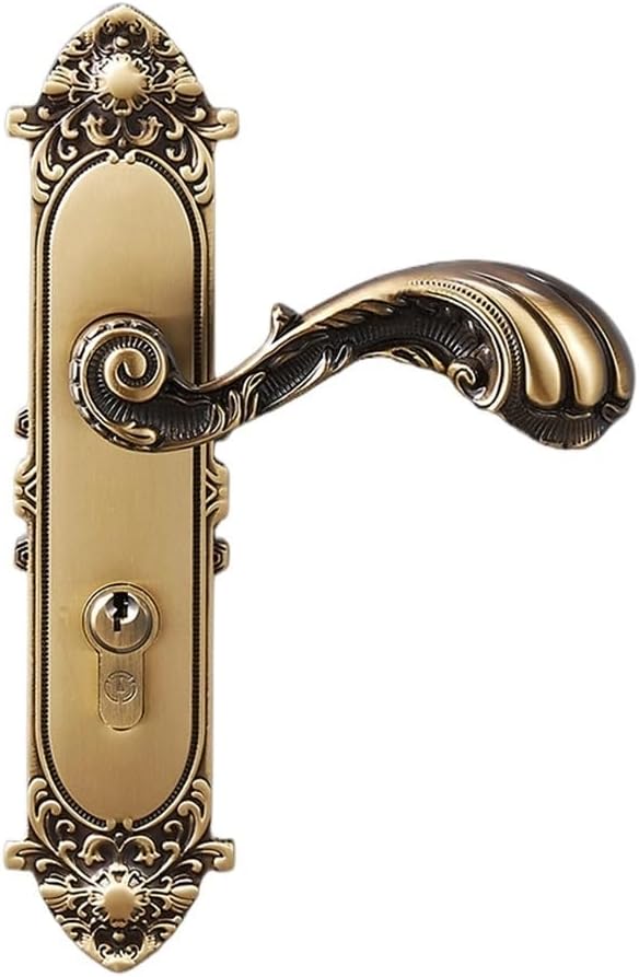 Coppersmith Chinese Copper Door Lock Home Bedroom Universal Lock Anti-Theft