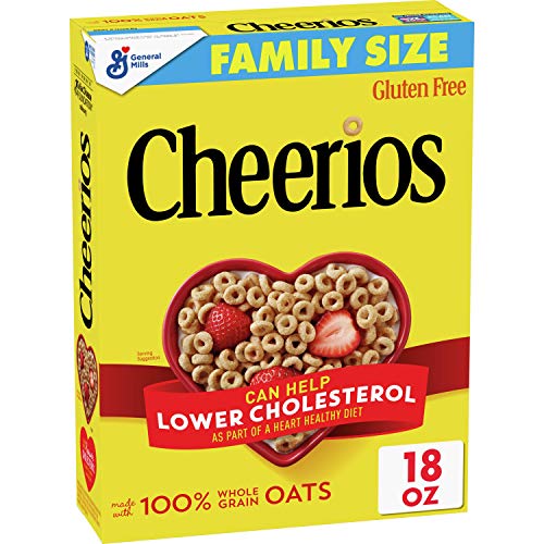 Image of Cheerios, Gluten Free, Cereal with Whole Grain Oats, 18 oz