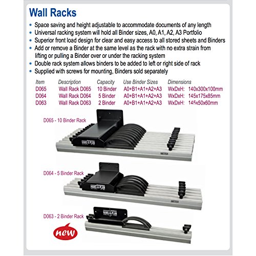 Hang-A-Plan, 18 Inches General Hanging Clamp, Silver, Holds Up To 150 Plans, Pack Of 5 Clamps #TOP4