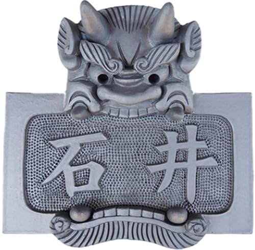 オリジナル鬼面表札[横型]鬼瓦師謹製『武州深谷』 [11218-0203]