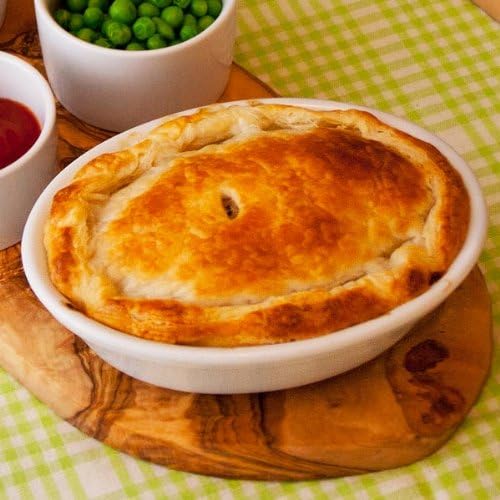 GenwareRoyal Oval Pie Dishes 16cm - Pack of 6 | White Pie Dish, Porcelain Pie Dish | Porcelain Cooking Dish, Porcelain Cooking Dish | Commercial Quality Tableware by Royal