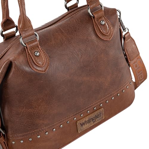 Wrangler Small Doctor Bag for Women Vintage Satchel Bag Western Handbags with Wide Strap3