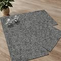 jxgzyy Soft Carpet Tiles 20×20 Inch, 0.38'' Padded Carpet Squares, Non-Adhesive Carpet Flooring with Textured Silicone Back, Easy DIY Cushioning Tiles for Under Furniture, 4 Pcs/10.8 Sqft
