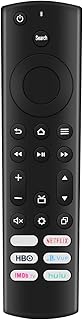 Replacement Remote Control for Insignia Smart TVs and Toshiba Smart TVs with 6 Shortcut Buttons Netflix, Pr Vi, HBO,Vue,IMDb TV, Hulu (No Voice Function)