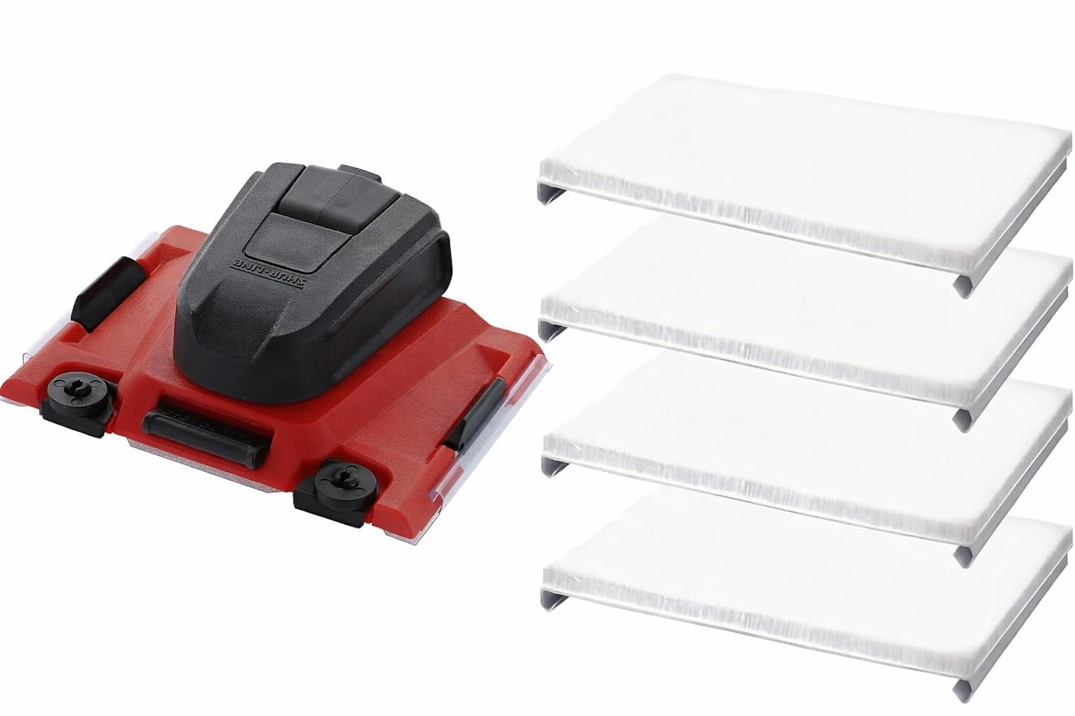 SHUR-LINE Paint Edger Pro 2008145 with Four Edger Pad Refills 2001044 for Corners, Clean Lines, Ceilings, Doors & Low Profile Moldings