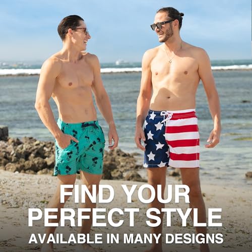 Image of Kanu Surf Men's Big Viper Extended Size Stripe Swim Trunk