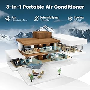 PETSITE 10000 BTU Portable Air Conditioners, Room Air Conditioner with Remote Control, 3-in-1 Stand up AC Unit With 24H Timer & Window Kit for Home Office Dorms, Cools up to 350 Sq. Ft PETSITE 10000 BTU Portable Air Conditioners Room Air Conditioner with Remote Control 3 in 1 Stand up AC Unit With 24H Timer Window Kit for Home Office Dorms Cools up to 350 Sq Ft