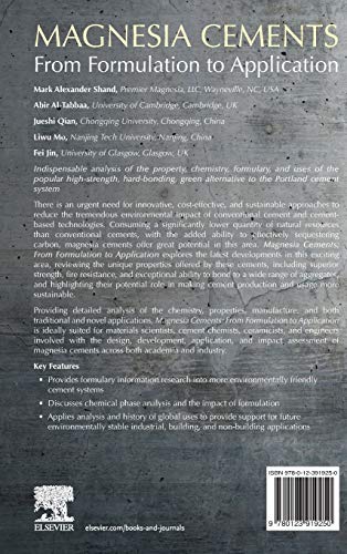 Magnesia Cements: From Formulation to Application