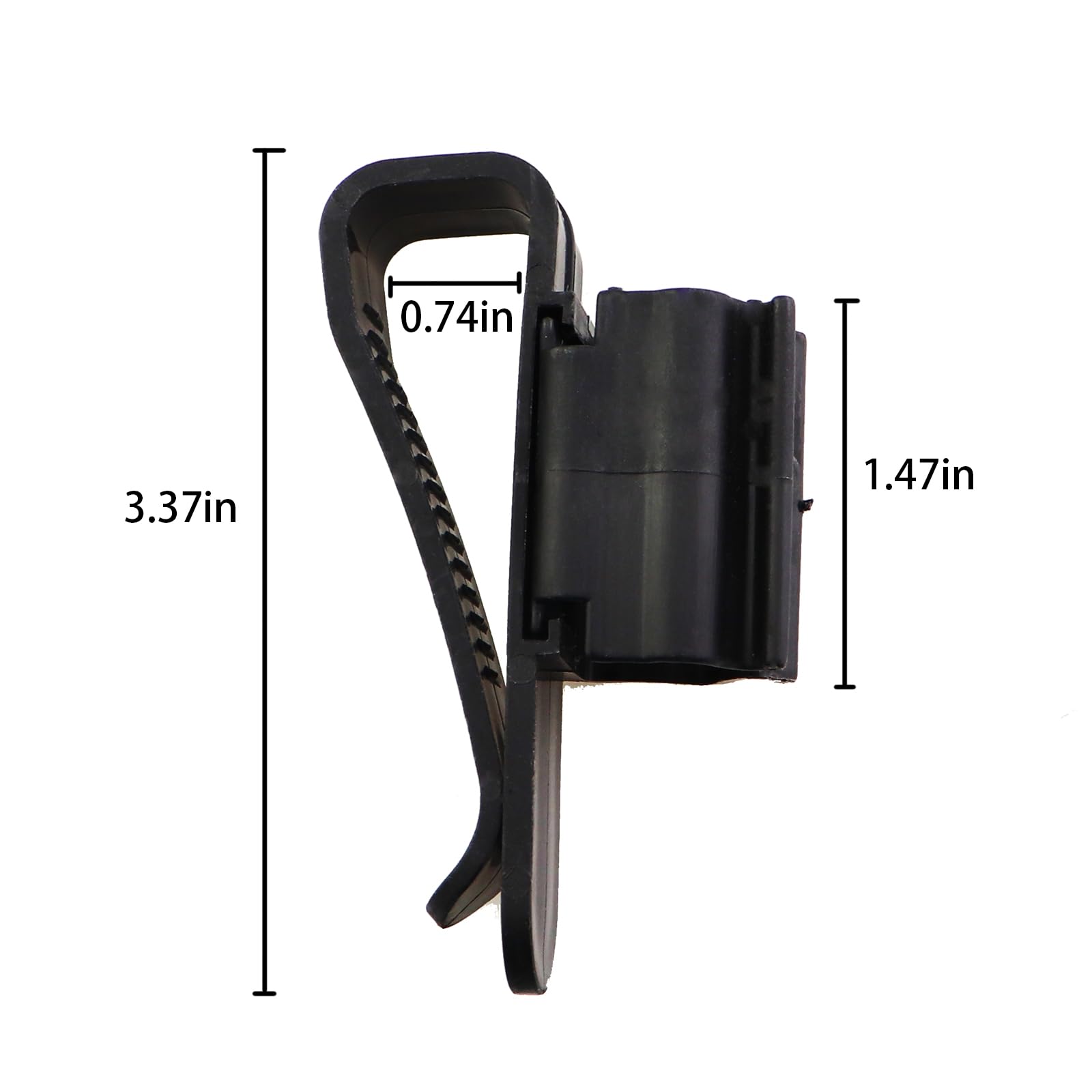 Caishun 6PCS 9.7x5.3cm Black Hose Holders Adjustable Fish Tank Hose Clamp Aquarium Hose Clamp ABS Plastic Clip Suitable for Pipe with a Diameter of 8-16mm