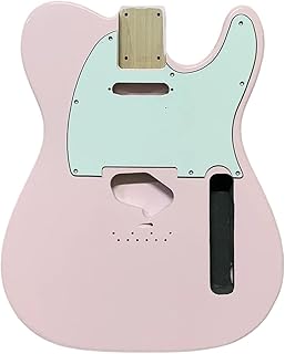 Cuerpo de guitarra sin terminar DIY Cuerpo De Guitarra Eléctrica, Kit De Modificación De Producto Semiacabado DIY, Guitarra Eléctrica (Color : Pink)