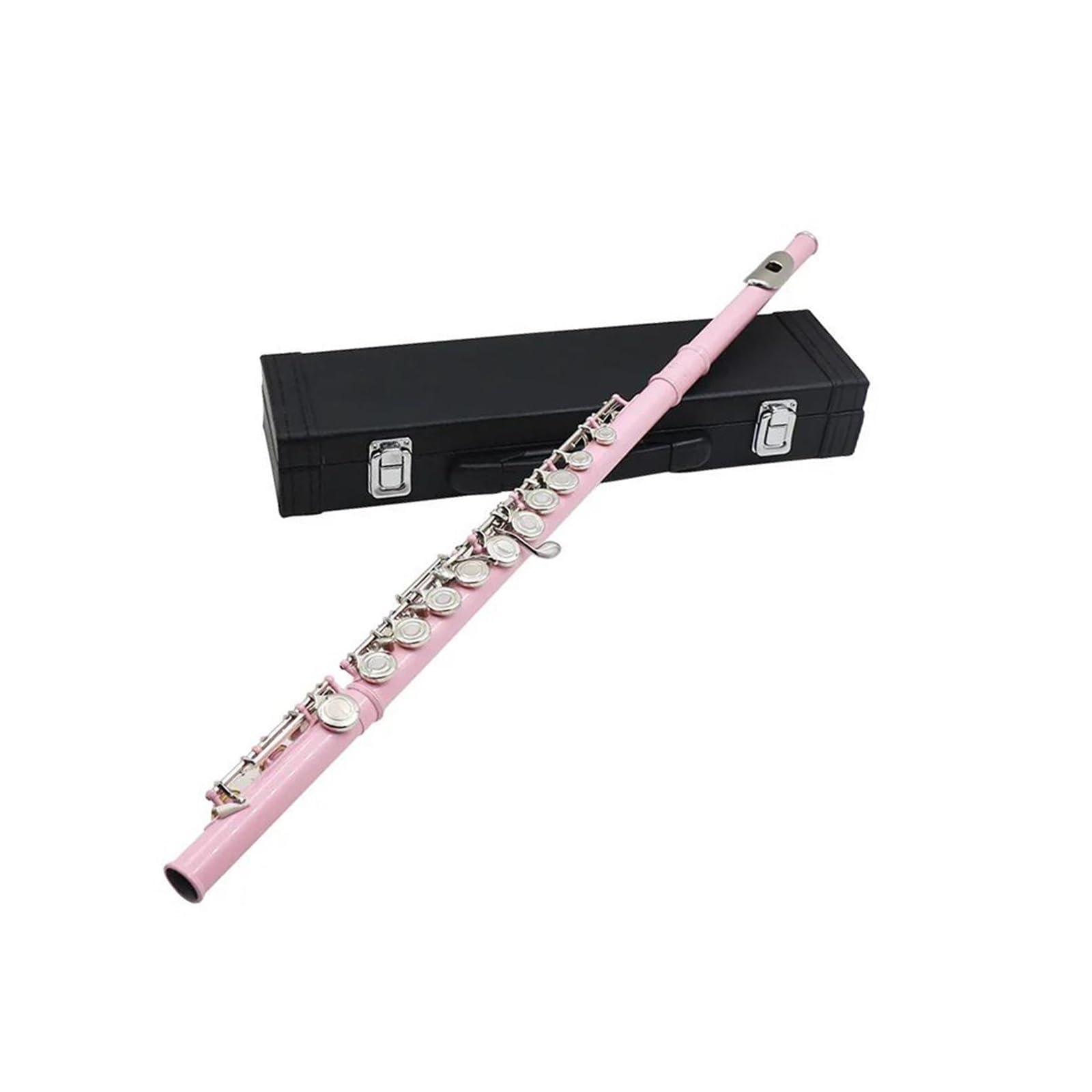 Flauto Traverso Flauto Rosa A 16 Fori Con Accordatura In Do Strumento A Fiato In Legno Flauto A Tubo In Cupronichel Argentato Nichelato Con Accessori