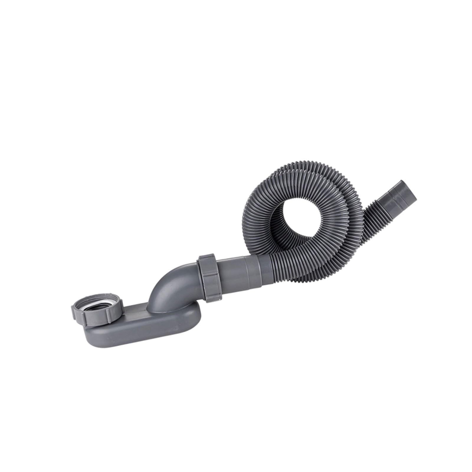 Geavonyg C Space Saving Flexible Drain Pipe Low Profile Flat Shower Freestanding Tub Providing Odors Saving Bathtub Shower