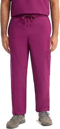 Care+Wear 7-Pocket Straight Leg Pants for Men Moisture Wicking, Ultra-Soft, Wrinkle-Resistant Medical Scrub Pants