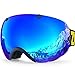 ZIONOR Lagopus Snowmobile Snowboard Skate Ski Goggles with Detachable Lens