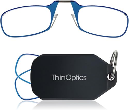 Miniatura 12 de Always With You by ThinOptics - Llavero con lentes de lectura, lectores de bolsillo delgados y plegables sin brazos con funda protectora para
