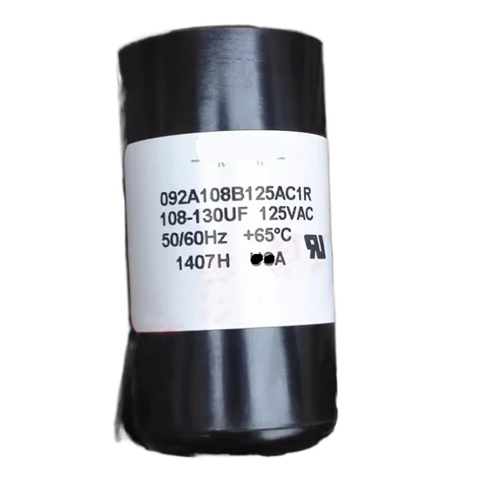 Condensador de arranque de motor de CA 108-130UF 125V 092A108B125AC1R | Arranque confiable de motores for HVAC, compresores y electrodomésticos. compacto 36x70mm.