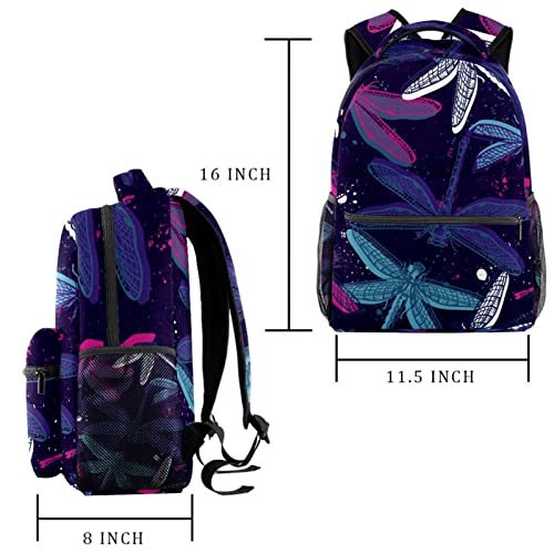 Mochila de libélula para la universidad y excursiones al aire libre con compartimento amplio 2