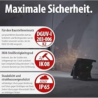Brennenstuhl Professional Multi Battery LED Akku Baustrahler 4000 MA 40W | 4500lm, IP65, Arbeitsleuchte kompatibel mit 18V Akkus 10 verschiedener Hersteller, ohne Akku, Engineered in Germany – Ansicht 7