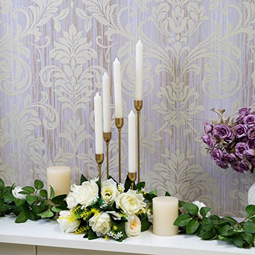 Gold 5 Arms Candelabra Taper Candle Holders For Table Centerpieces, Metal Candlestick Holder For Wedding Christmas Party Decor #TOP2