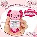 Weming Christmas Stocking Stuffers Crochet Axolotl, Emotional Support Plush Teen Girl Gifts Trendy Stuff, Positive Gifts for Friend Women Coworker
