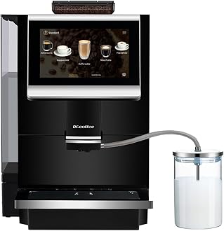 DR.COFFEE C12 Fully Automatic Coffee Machine, Espresso Machine With Ceramic Flat Burrs, 9 Grind Size Options, 7” HD Large Touchscreen, 4 Water Tank for Office Use