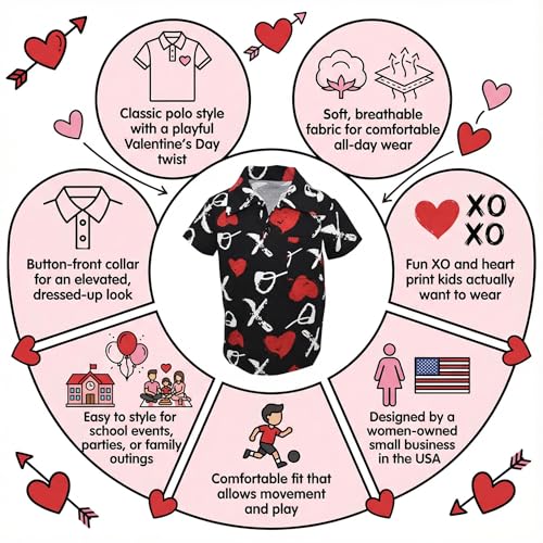 Image of Unique Baby Short Sleeve Collared Boys Polo Shirt, Toddler Kids Polo Shirts