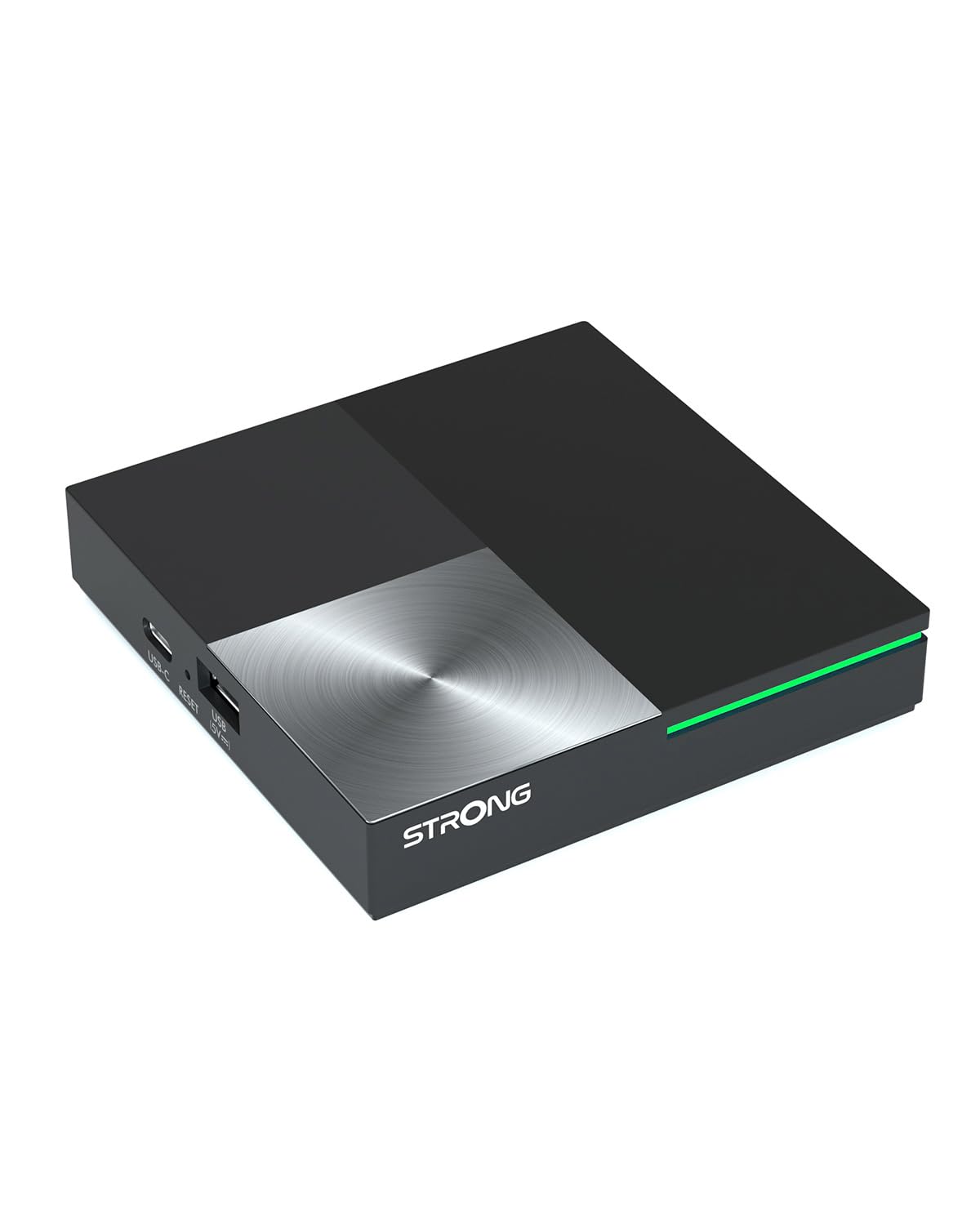 Strong Leap-S3 Pro TV Streaming Box 4K UHD Google TV con Puerto Ethernet, Android 12, 4GB RAM + 32GB Almacenamiento, Wi-Fi 6, Chromecast Integrado, Control por Voz Google, Dolby Audio Y Dolby Vision