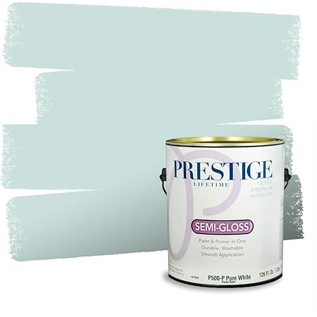 Prestige Paints Interior Paint And Primer In One 1 Gallon Semi Gloss Comparable Match Of Behr Purple Gladiola Amazon Com