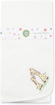 Little Me Blankets for Baby Boys Giraffe Swaddling Receiving Blanket, 30 x 27 Inches