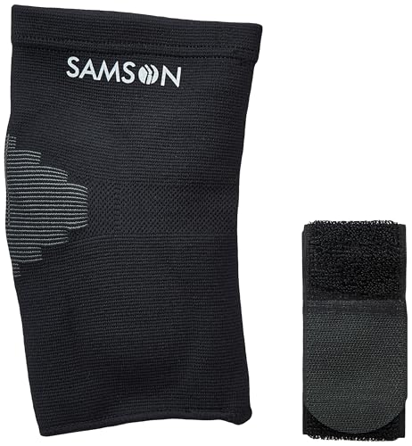 Image of SAMSON Tennis Elbow Brace with Silicone Pad, Pain Relief, Sports Compression (Medium)