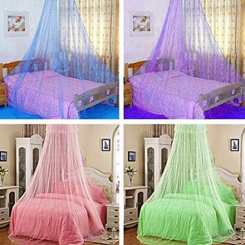 Bed Netting Canopy Mosquito Net for Bed, Canopy Bed Curtains Round Dome Mosquito Net Bedding Canopy Play Tent Elegant (Green)