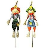 IFOYO 2 Pack Scarecrow, Bird Repellent Protectors, Can Drive Away Birds and Animals Away from The...
